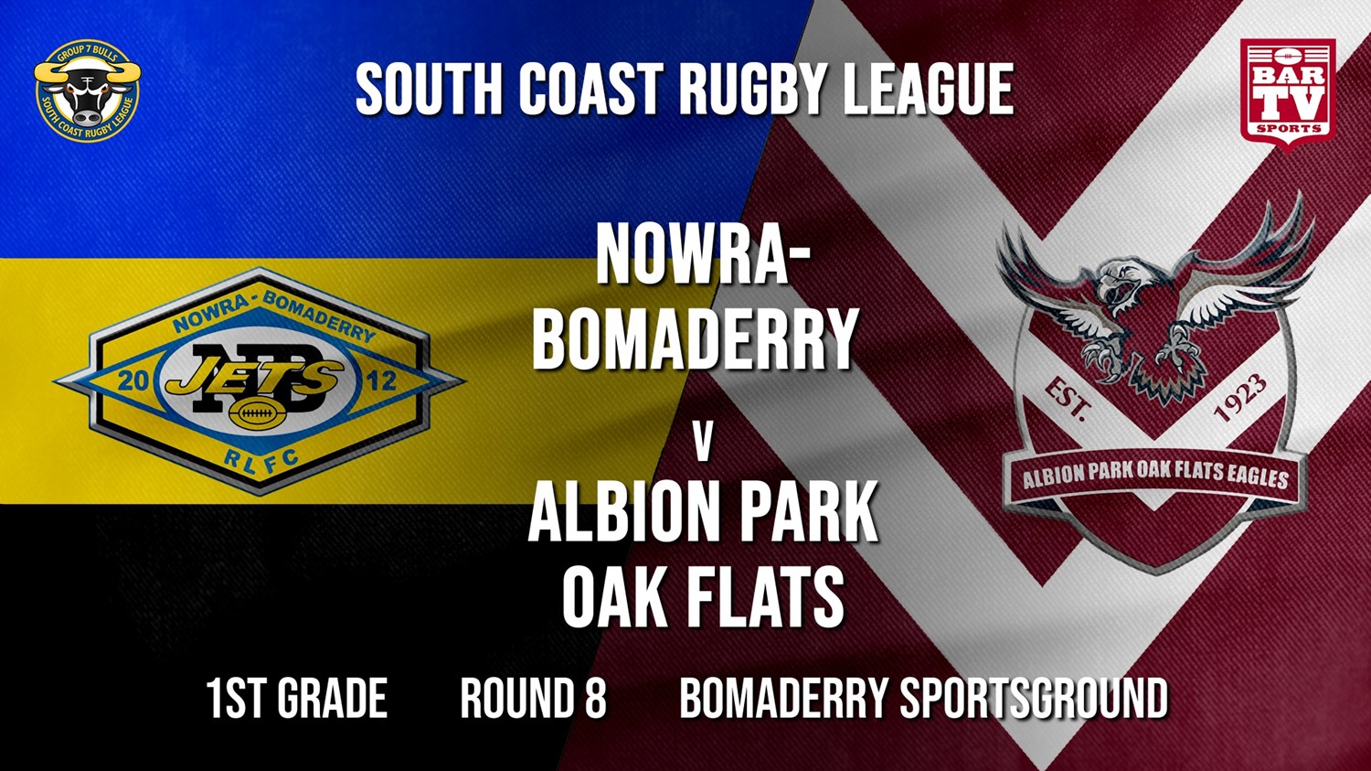 Group 7 RL Round 8 - 1st Grade - Nowra-Bomaderry  v Albion Park Oak Flats Slate Image
