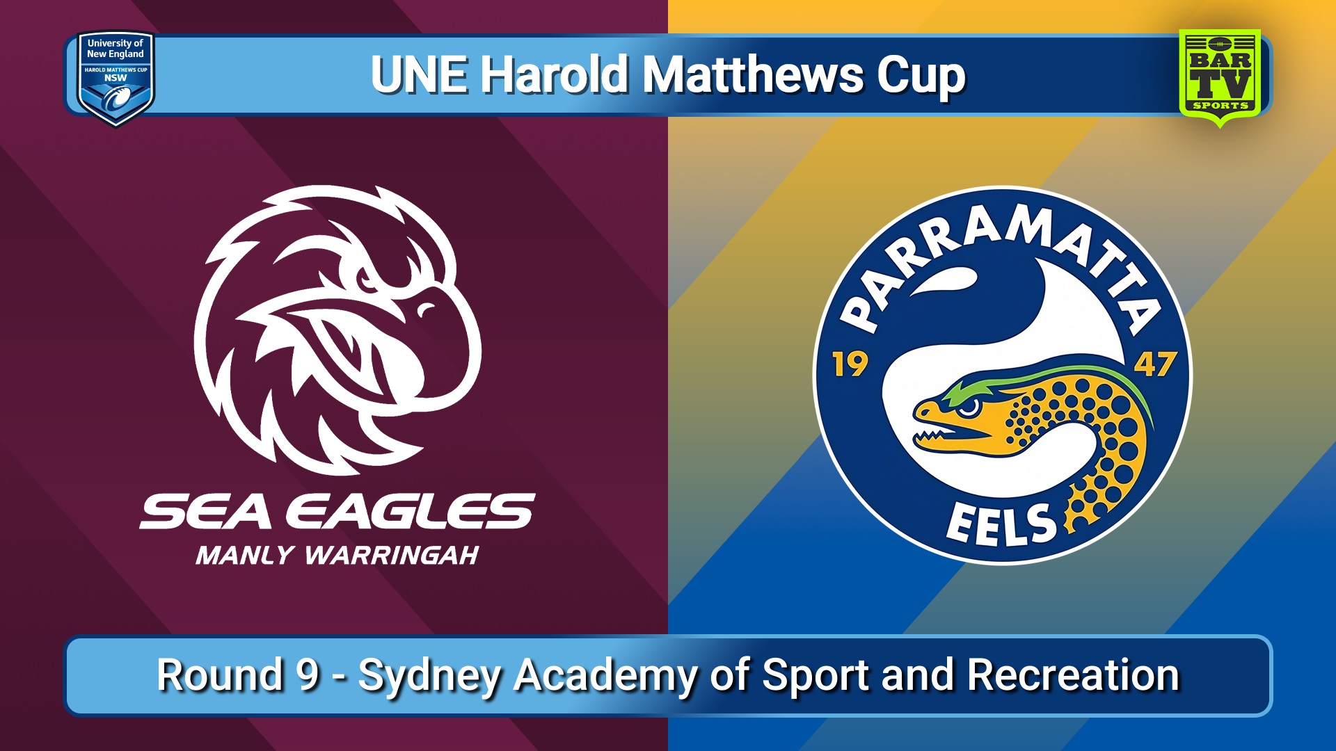 250406-video-UNE Harold Matthews Cup Round 9 - Manly Warringah Sea Eagles v Parramatta Eels Slate Image