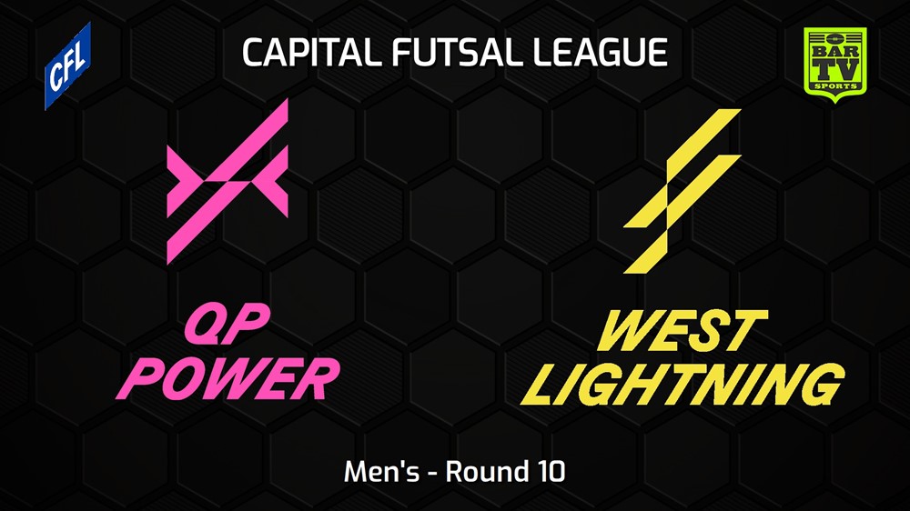 240126-Capital Football Futsal Round 10 - Men's - Queanbeyan-Palerang Power v West Canberra Lightning Slate Image