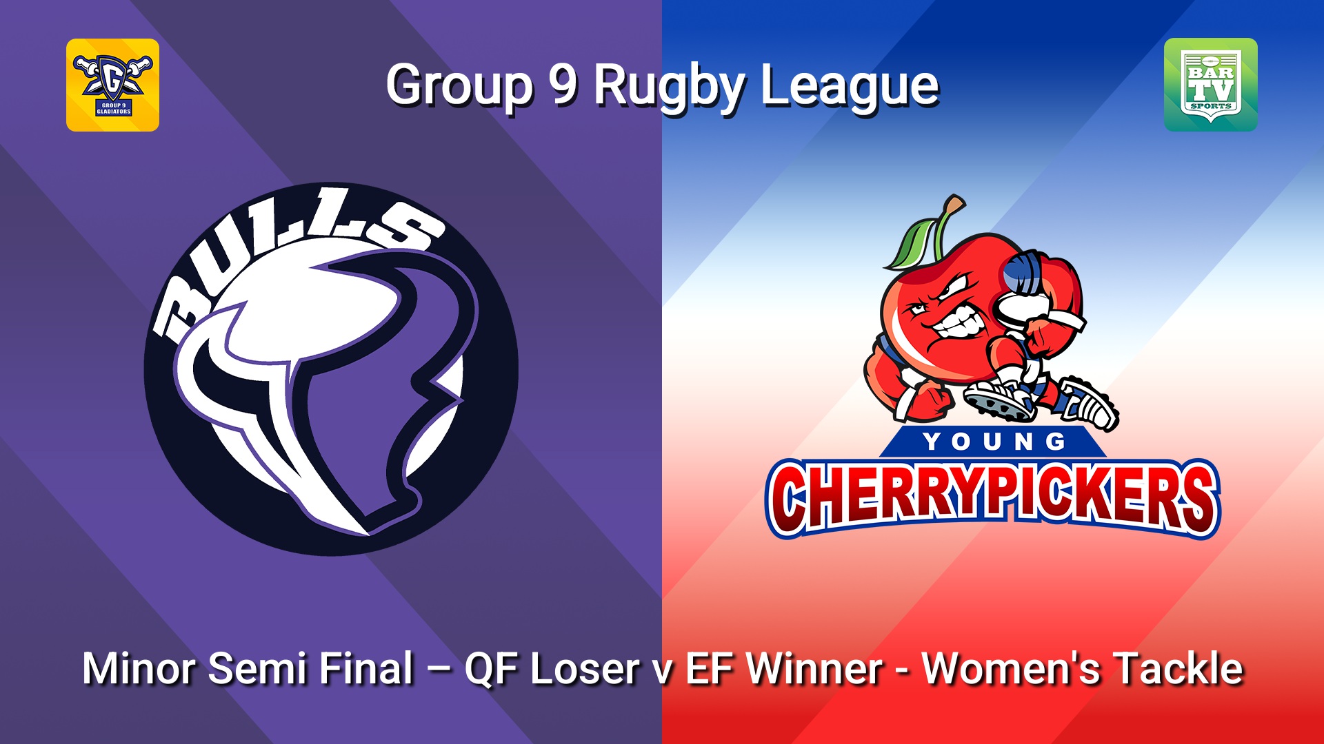 260905-video-Group 9 RL Minor Semi Final – QF Loser v EF Winner - Women's Tackle - South City Bulls v Young Cherrypickers Slate Image