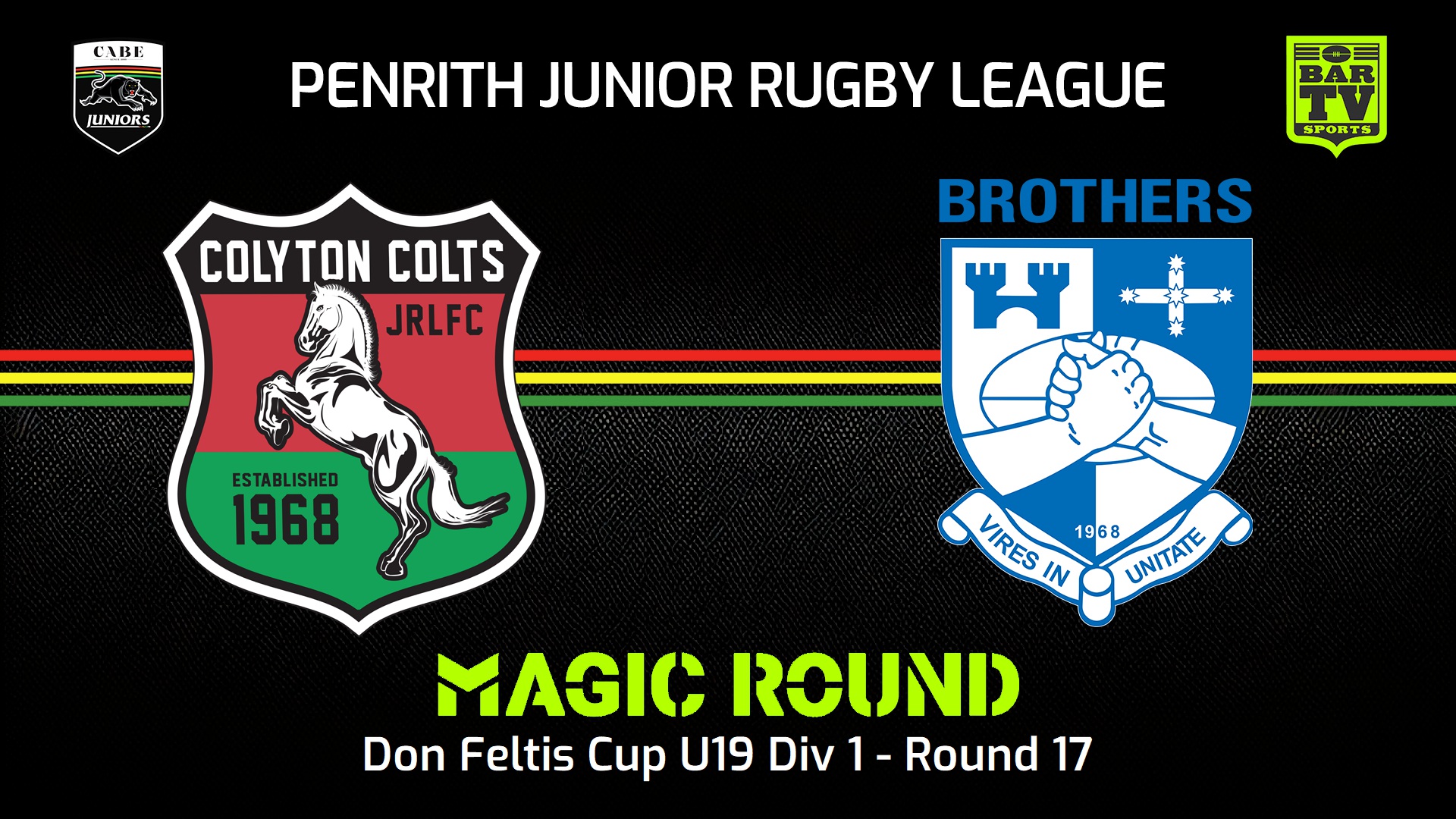 240713-video-Penrith & District Junior Rugby League Round 17 - Don Feltis Cup U19 Div 1 - Colyton Colts v Brothers Slate Image