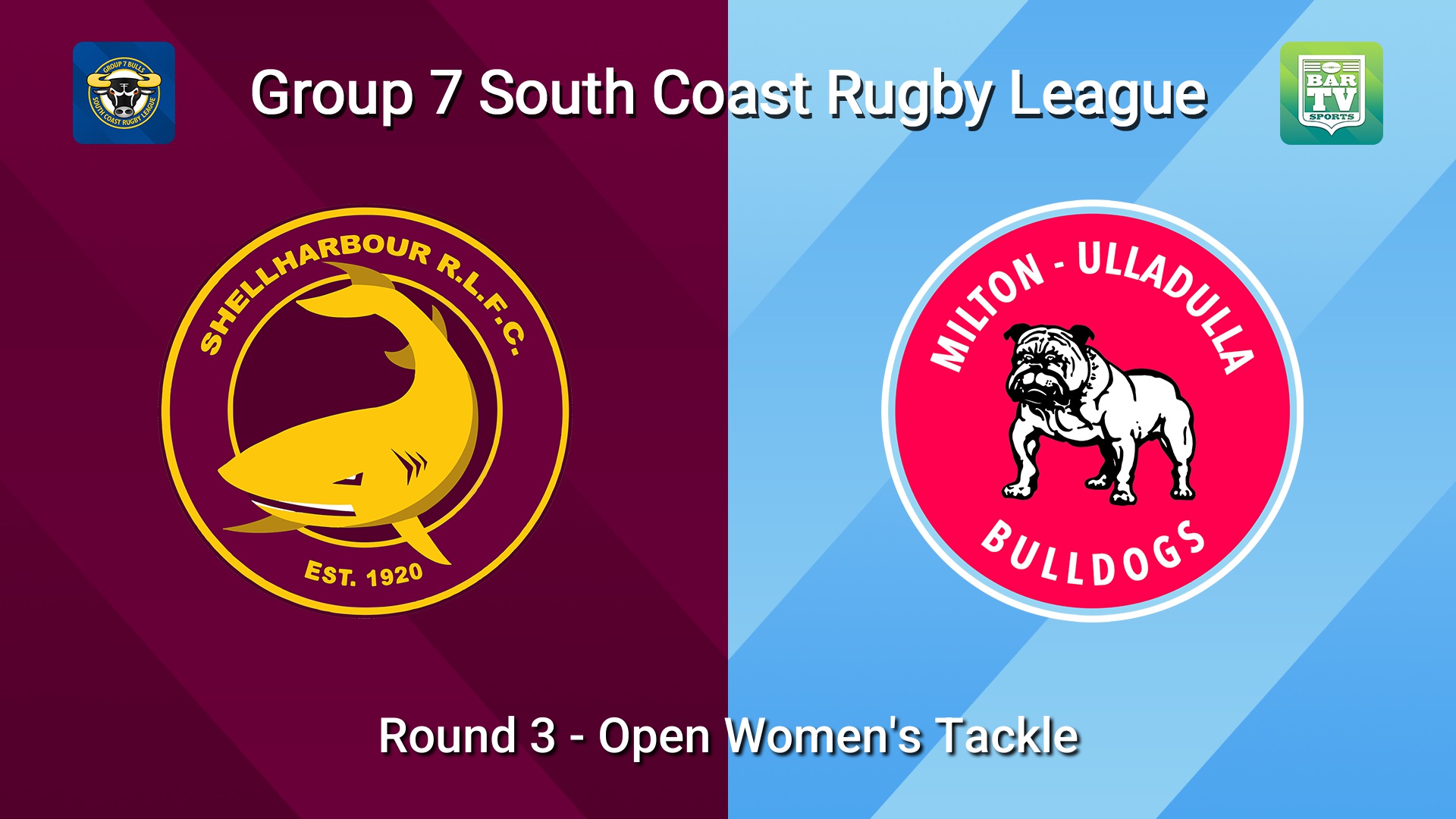 260523-video-South Coast Round 3 - Open Women's Tackle - Shellharbour Sharks v Milton-Ulladulla Bulldogs Slate Image