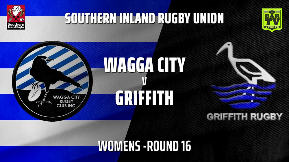 MINI GAME: Southern Inland Rugby Union Round 16 - Womens - Wagga City v Griffith Slate Image