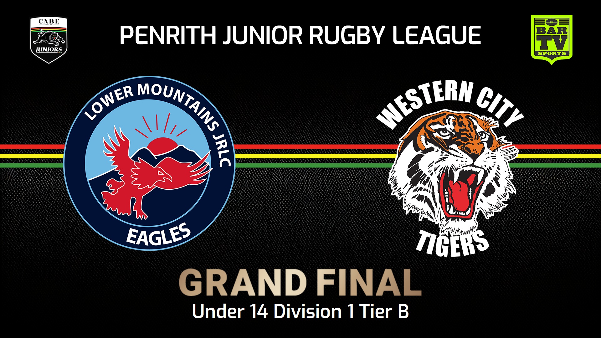 240907-video-Penrith & District Junior Rugby League Grand Final - U14 Div 1B - Lower Mountains v Western City Tigers Slate Image