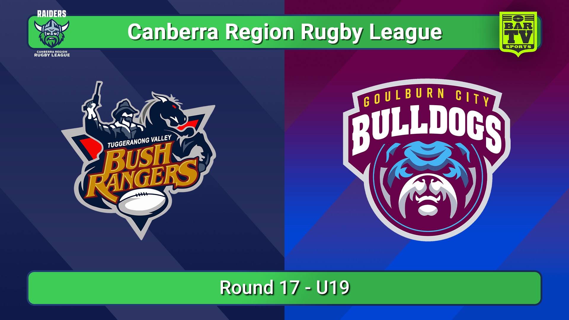 250809-video-Canberra Round 17 - U19 - Tuggeranong Bushrangers v Goulburn City Bulldogs Minigame Slate Image