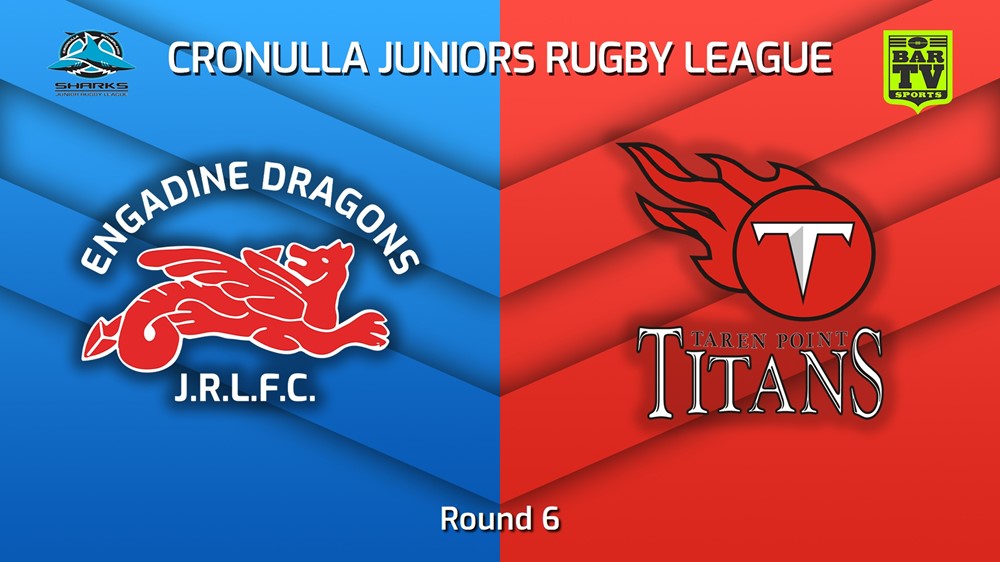 230729-Cronulla Juniors Round 6 - U8 Gold - Engadine Dragons v Taren Point Titans Minigame Slate Image