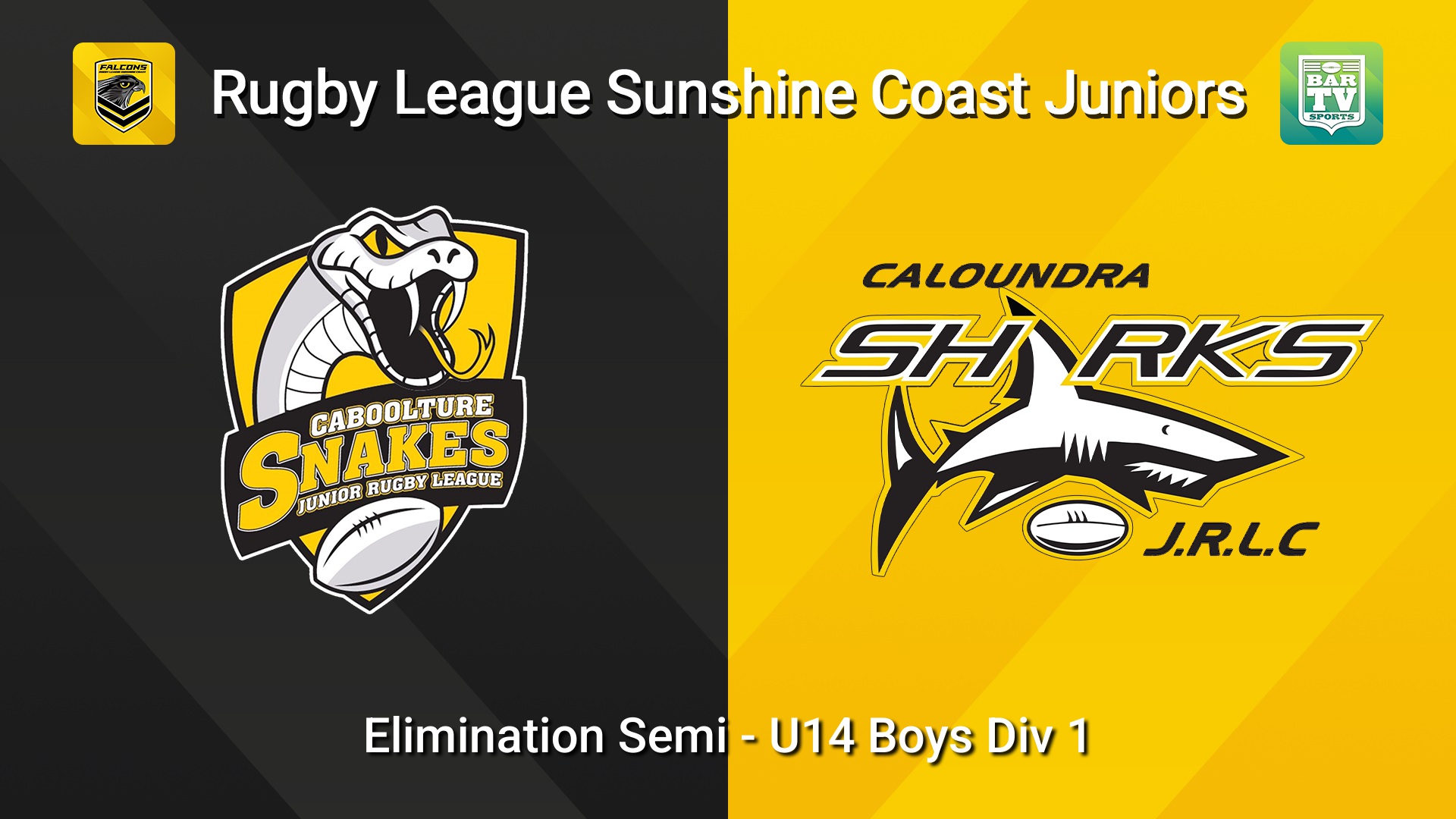 260822-video-Sunshine Coast Junior Rugby League Elimination Semi - U14 Boys Div 1 - Caboolture Snakes JRL v Caloundra Sharks JRL Slate Image