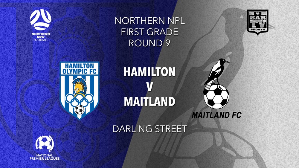 NPL - NNSW Hamilton Olympic FC v Maitland FC Slate Image