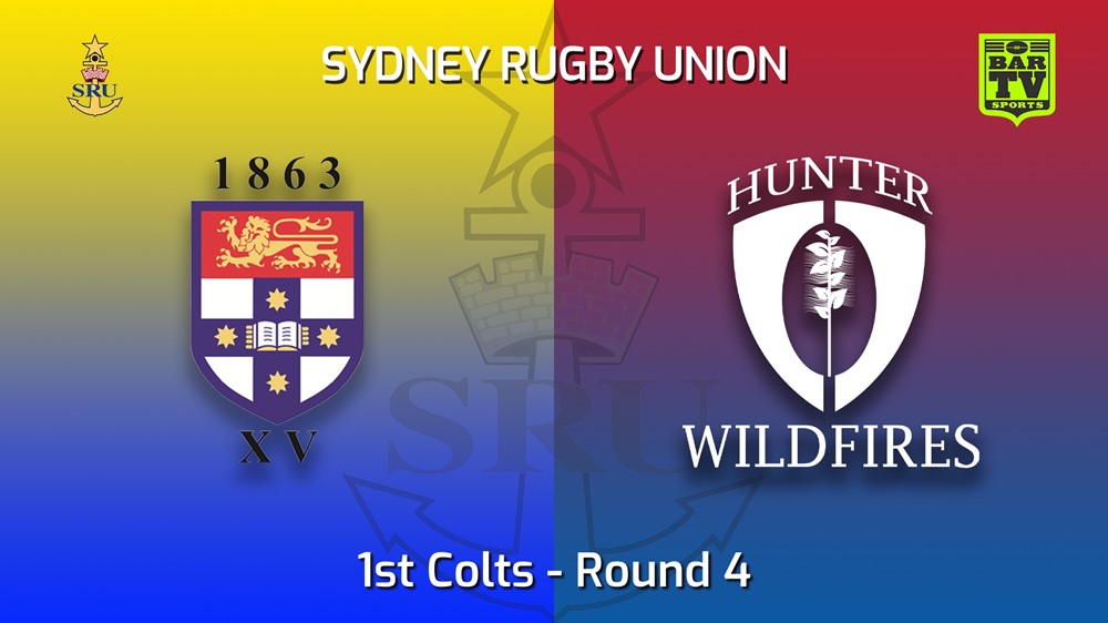 220423-Sydney Rugby Union Round 4 - 1st Colts - Sydney University v Hunter Wildfires Minigame Slate Image