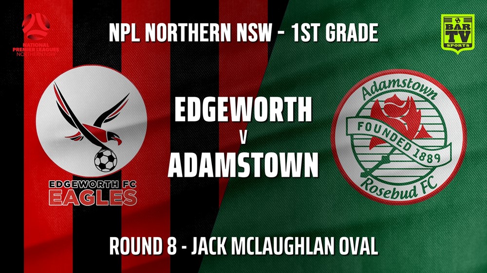 210523-NPL - NNSW Round 8 - Edgeworth Eagles FC v Adamstown Rosebud FC Slate Image