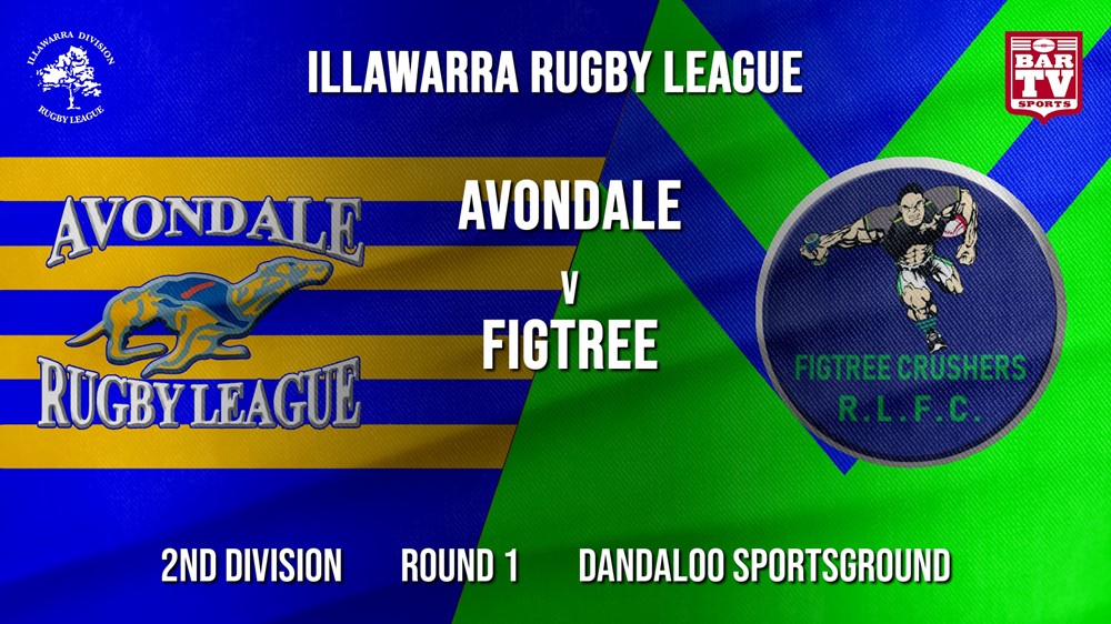 IRL Round 1 - 2nd Division - Avondale RLFC v Figree Crushers Minigame Slate Image