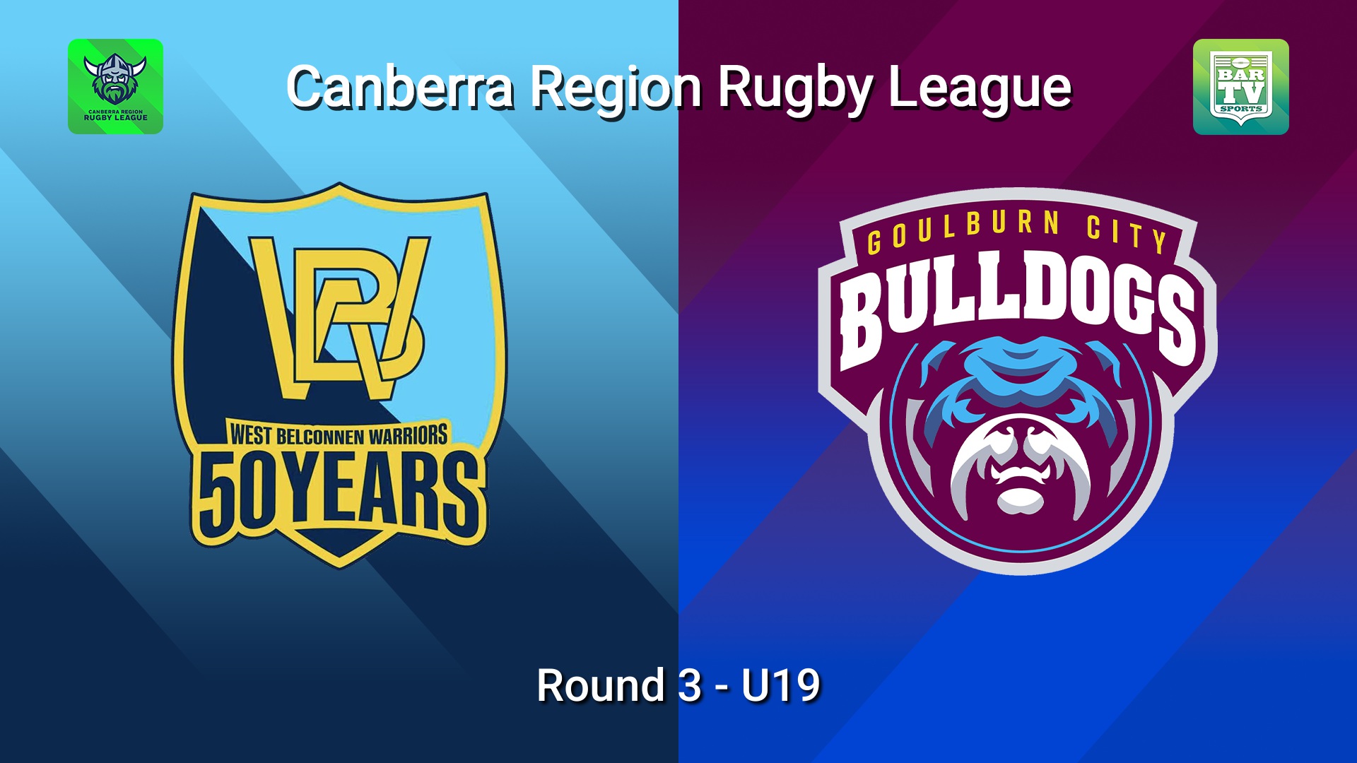 260502-video-Canberra Round 3 - U19 - West Belconnen Warriors v Goulburn City Bulldogs Slate Image