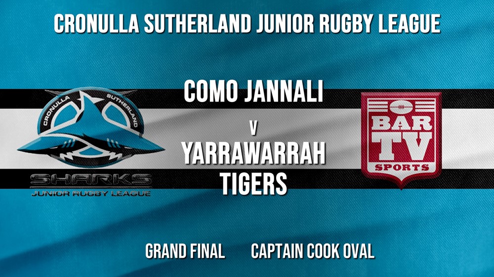 Cronulla JRL Grand Final - U/13s Silver - Como Jannali Crocodiles v Yarrawarrah Tigers Minigame Slate Image