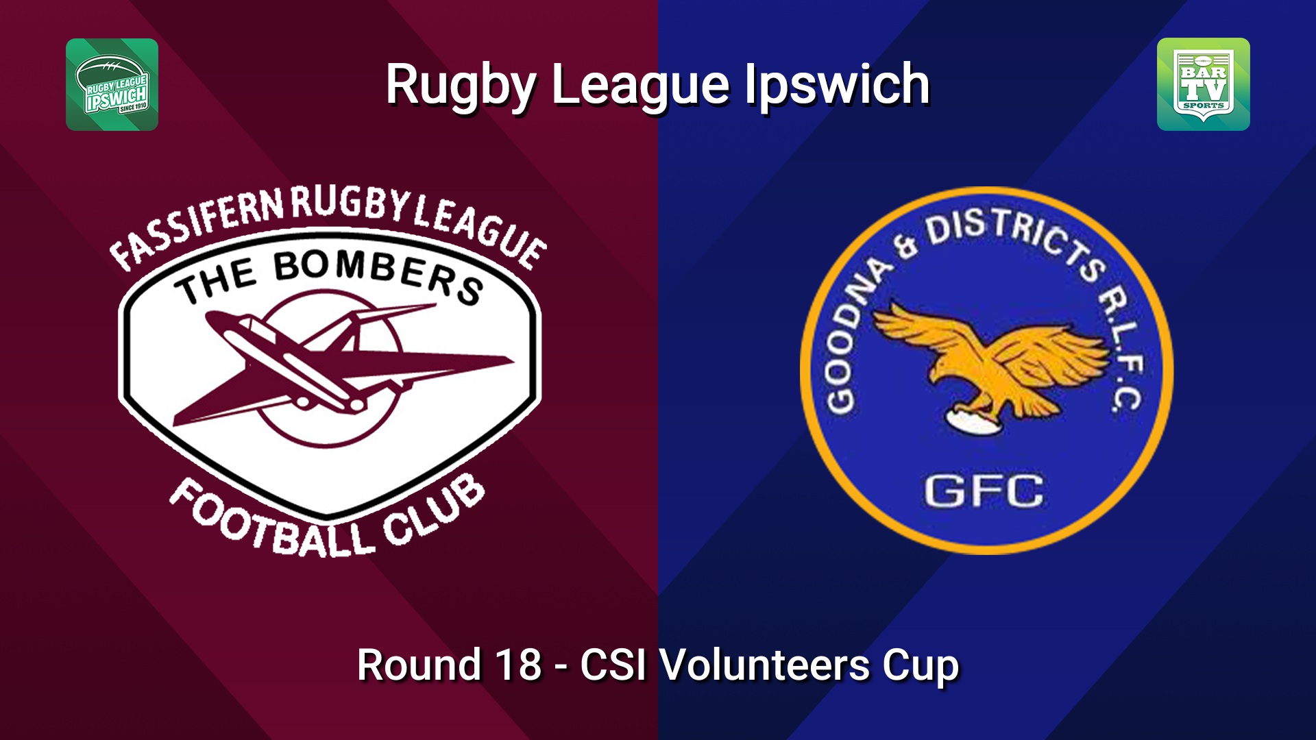 260815-video-Rugby League Ipswich Round 18 - CSI Volunteers Cup - Fassifern Bombers v Goodna Slate Image