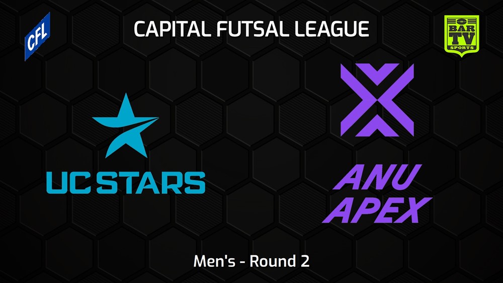 231027-Capital Football Futsal Round 2 - Men's - UC Stars FC v ANU Apex Slate Image