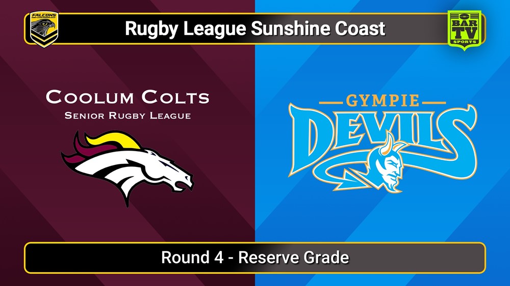 250427-video-Sunshine Coast RL Round 4 - Reserve Grade - Coolum Colts v Gympie Devils Slate Image