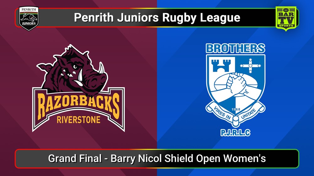 BUY GAME: Penrith & District Junior Rugby League Grand Final - Barry ...