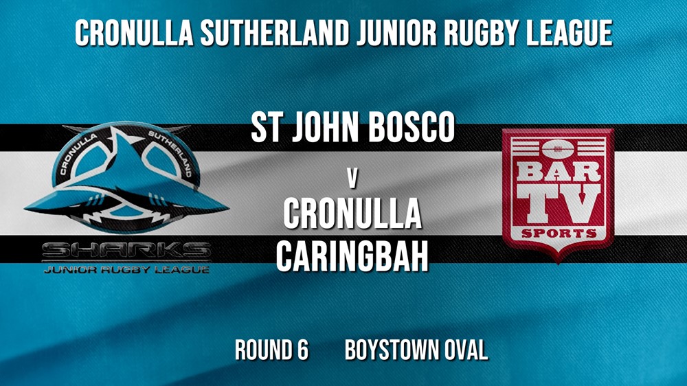 Cronulla JRL Round 6 - U/14 - St John Bosco v Cronulla Caringbah Slate Image