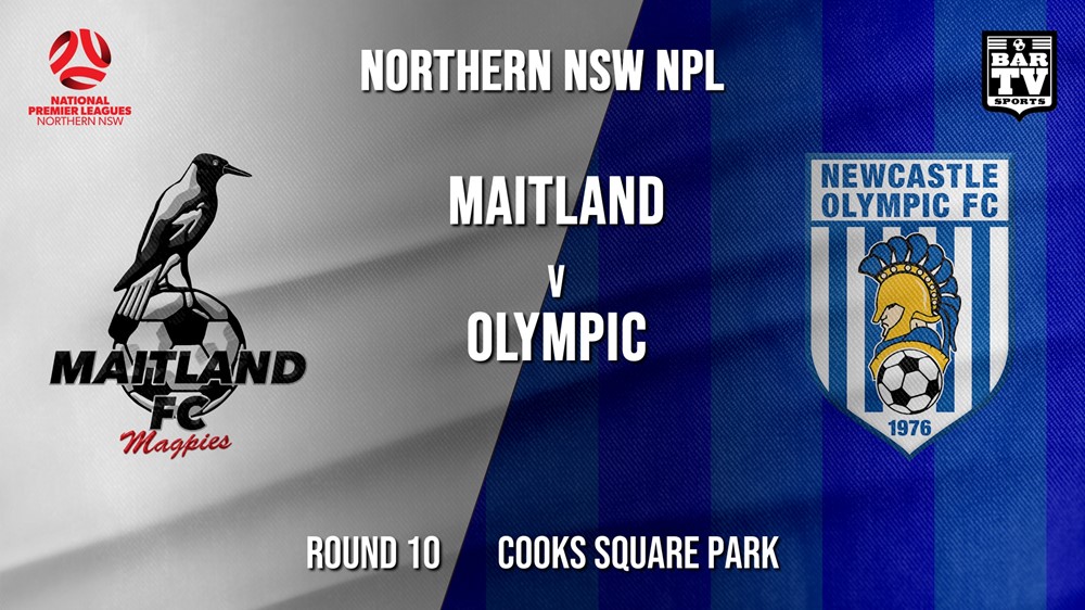 NPL - NNSW Round 10 - Maitland FC v Newcastle Olympic Slate Image