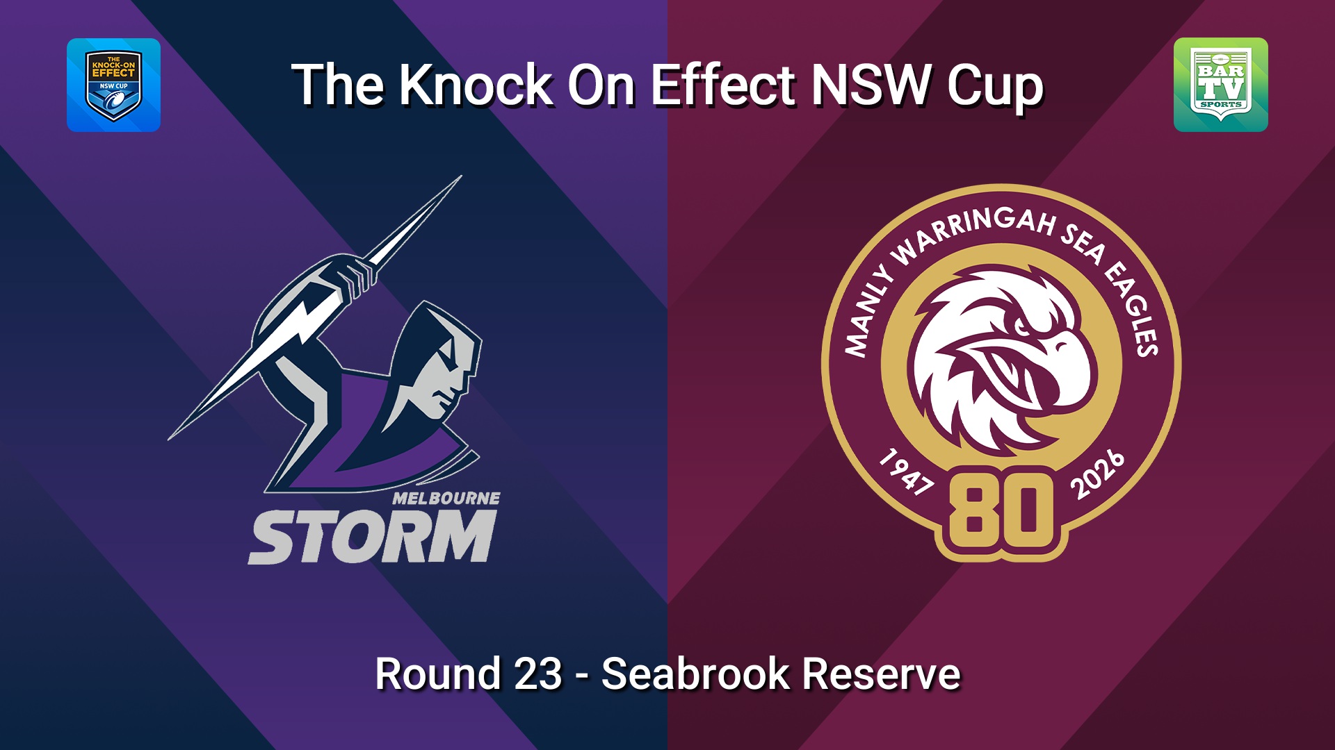 260809-video-The Knock-On Effect NSW Cup Round 23 - Melbourne Storm v Manly Warringah Sea Eagles Slate Image