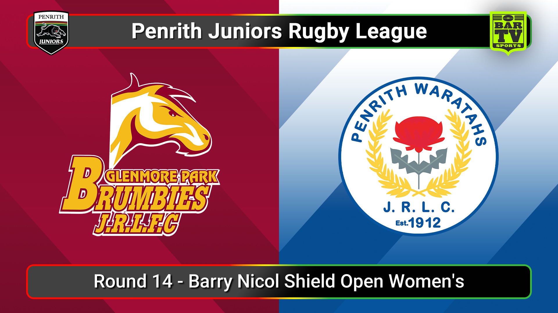 250720-video-Penrith & District Junior Rugby League Round 14 - Barry Nicol Shield Open Women's - Glenmore Park v Penrith Waratahs Slate Image