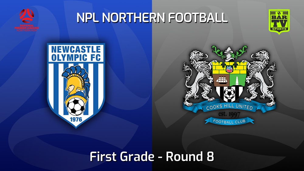 220430-NNSW NPLM Round 8 - Newcastle Olympic v Cooks Hill United FC Slate Image