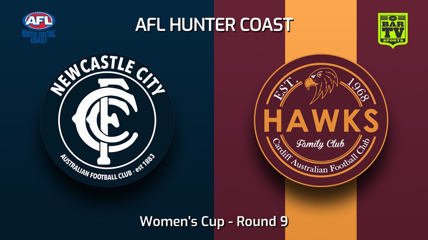 230603-AFL Hunter Central Coast Round 9 - Women's Cup - Newcastle City  v Cardiff Hawks Minigame Slate Image