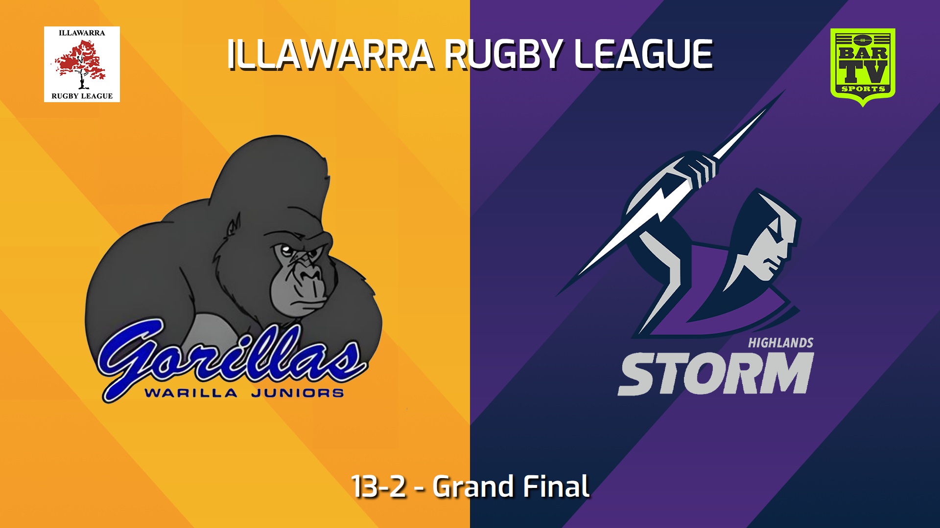 240907-video-Illawarra Rugby League Juniors Grand Final - 13-2 - Warilla-Lake South Gorillas v Southern Highlands Storm Slate Image