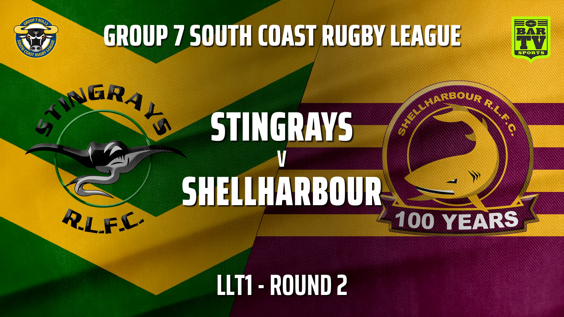 Group 7 RL Round 2 - LLT1 - Stingrays of Shellharbour v Shellharbour Sharks Slate Image