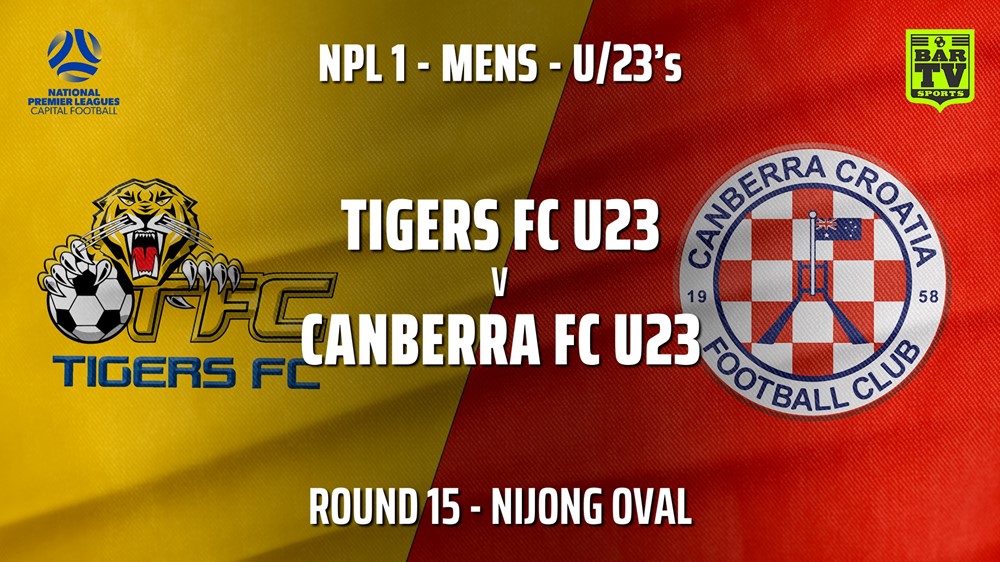 MINI GAME: Capital NPL U23 Round 15 - Tigers FC U23 v Canberra FC U23 Slate Image