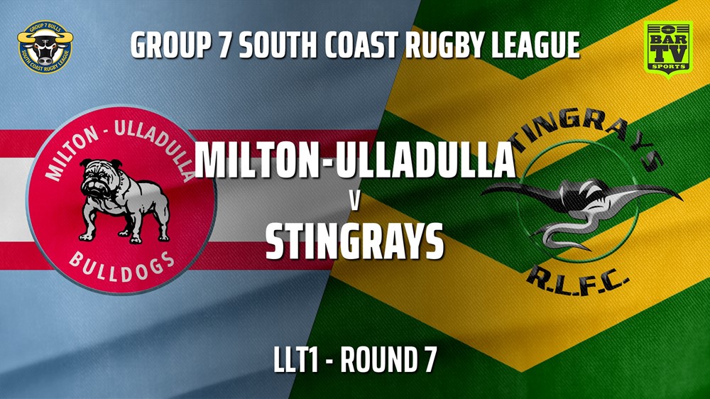 210530-Group 7 RL Round 7 - LLT1 - Milton-Ulladulla Bulldogs v Stingrays of Shellharbour Slate Image
