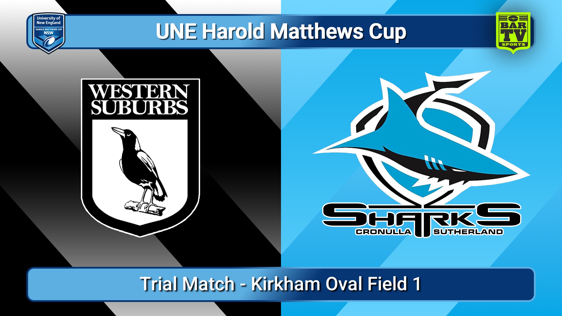 260117-video-UNE Harold Matthews Cup Trial Match - Western Suburbs Magpies v Cronulla-Sutherland Sharks Slate Image
