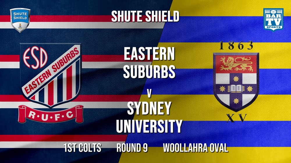 Shute Shield Round 9 - 1st Colts - Eastern Suburbs v Sydney University Minigame Slate Image