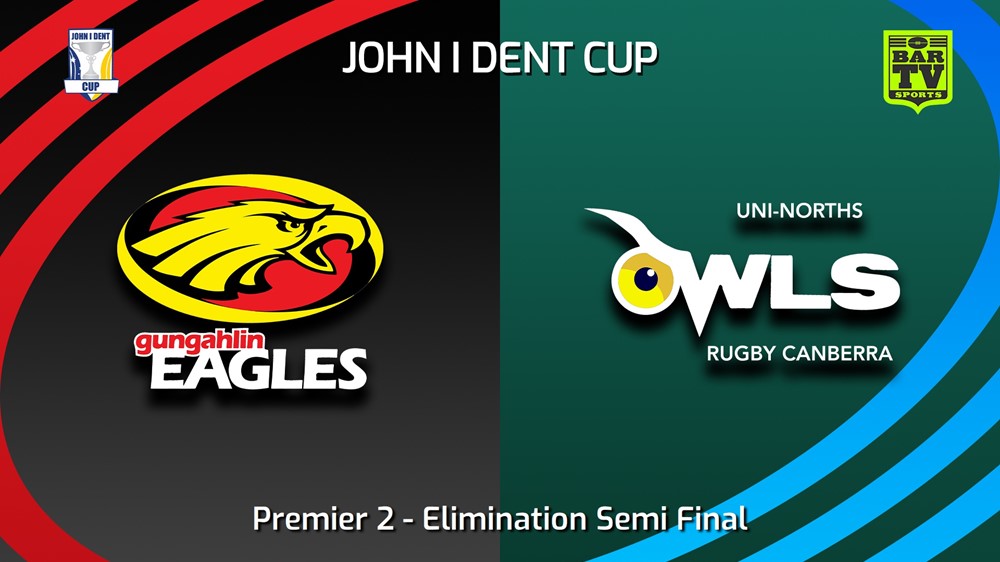 230813-John I Dent (ACT) Elimination Semi Final - Premier 2 - Gungahlin Eagles v UNI-North Owls Slate Image