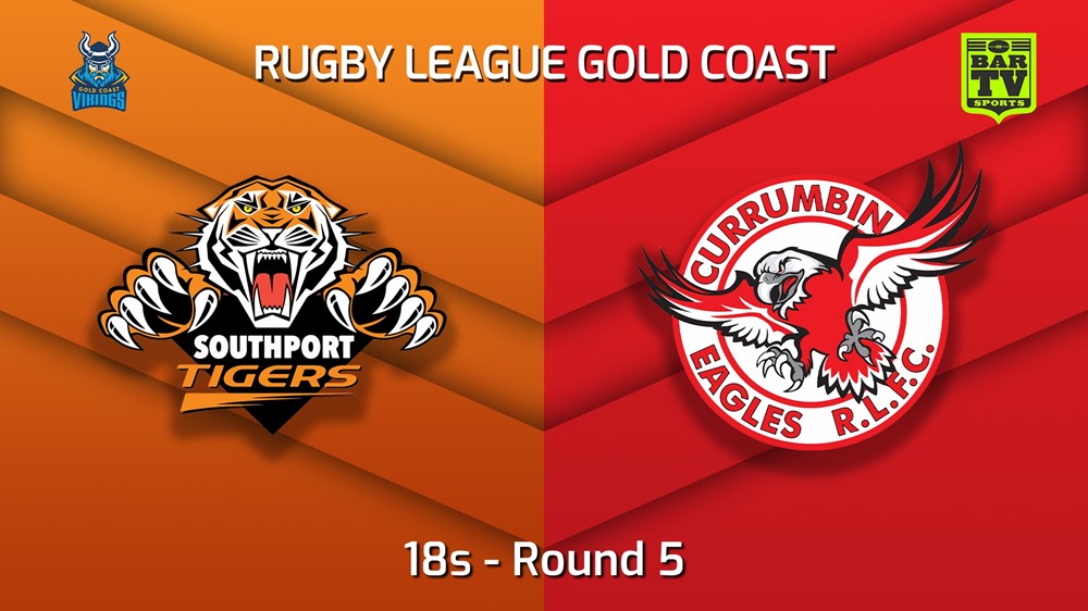 220507-Gold Coast Round 5 - 18s - Southport Tigers v Currumbin Eagles Slate Image