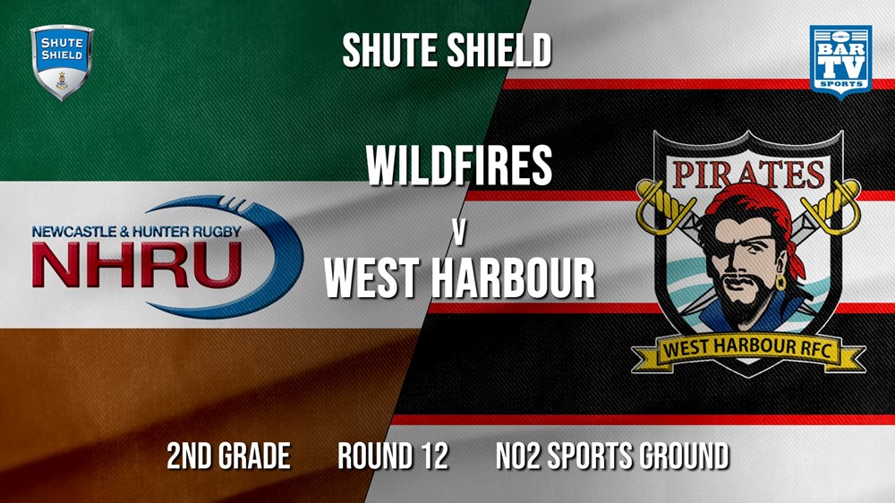 Shute Shield Round 12 - 2nd Grade - NHRU Wildfires v West Harbour Minigame Slate Image