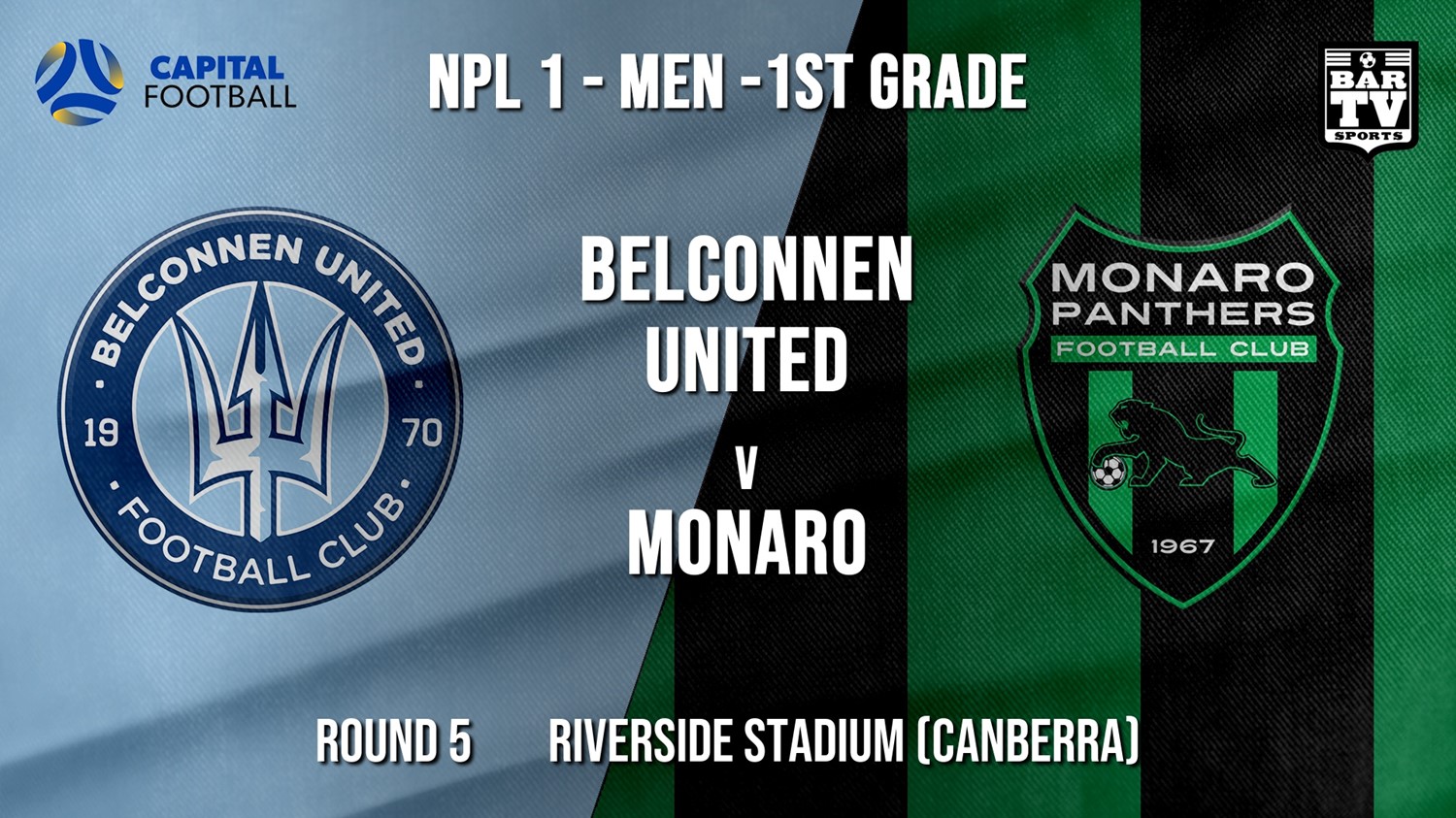 NPL - CAPITAL Round 5 - Belconnen United v Monaro Panthers FC Minigame Slate Image