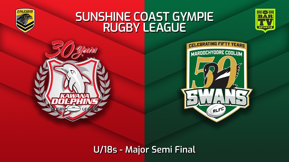 220827-Sunshine Coast RL Major Semi Final - U/18s - Kawana Dolphins v Maroochydore Swans Slate Image