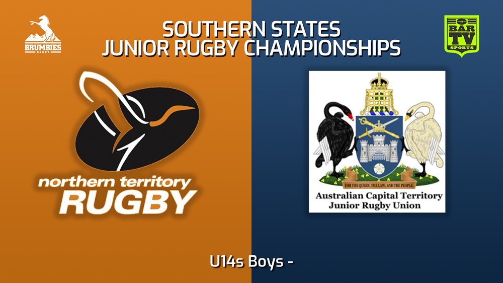 230711-Southern States Junior Rugby Championships U14s Boys - Northern Territory Rugby v ACTJRU Minigame Slate Image