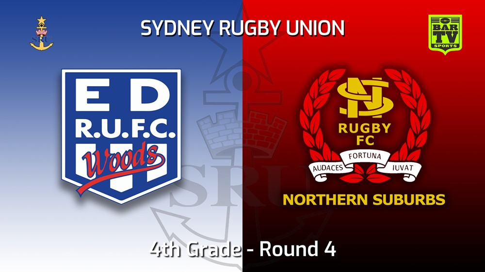 220423-Sydney Rugby Union Round 4 - 4th Grade - Eastwood v Northern Suburbs Slate Image