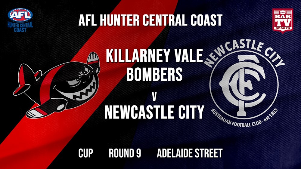 AFL HCC Round 9 - Cup - Killarney Vale Bombers v Newcastle City  Slate Image