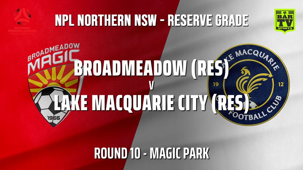 210606-NPL NNSW RES Round 10 - Broadmeadow Magic v Lake Macquarie City FC Slate Image