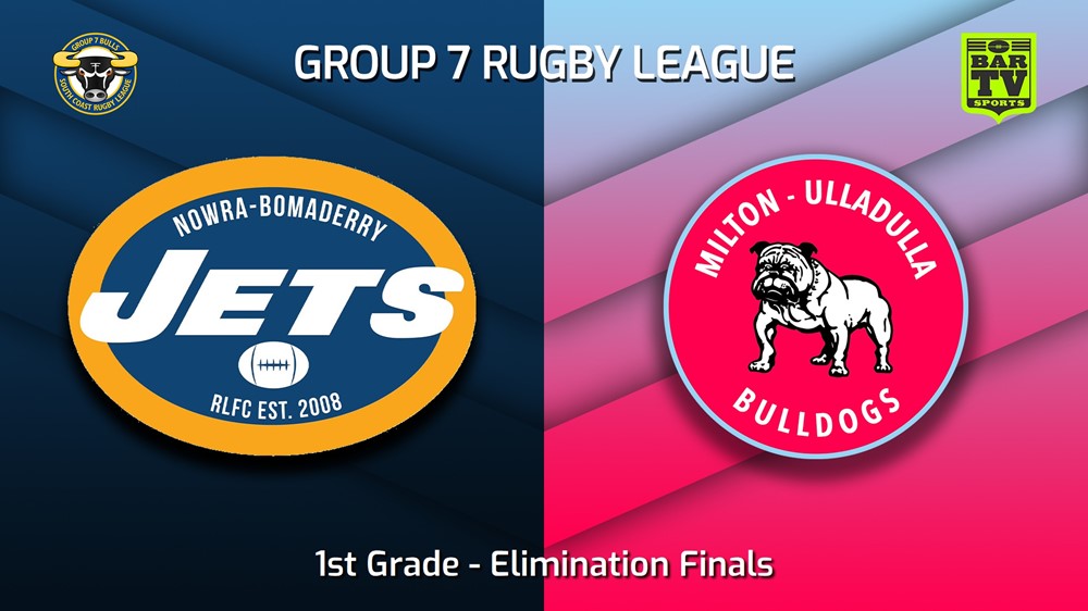230826-South Coast Elimination Finals - 1st Grade - Nowra-Bomaderry Jets v Milton-Ulladulla Bulldogs Slate Image