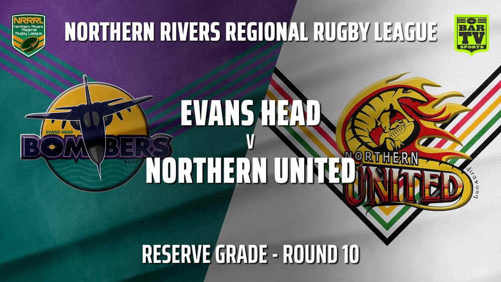 210710-Northern Rivers Round 10 - Reserve Grade - Evans Head Bombers v Northern United Slate Image