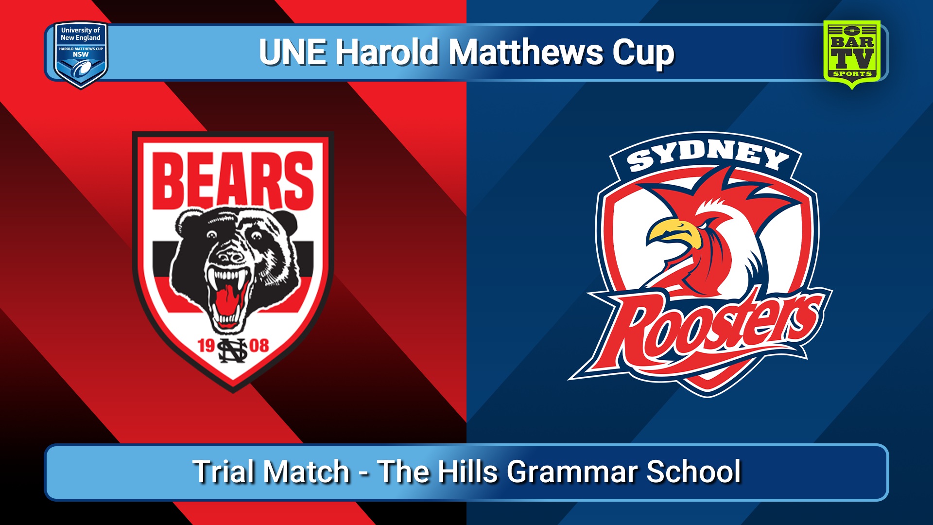 251213-video-UNE Harold Matthews Cup Trial Match - North Sydney Bears v Sydney Roosters Minigame Slate Image