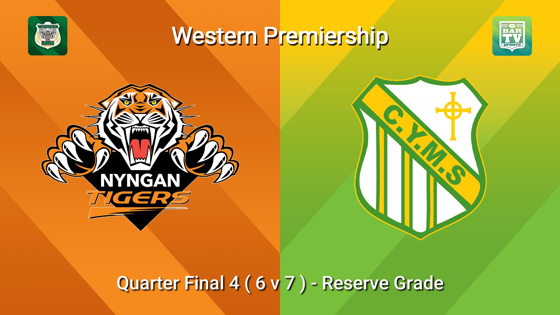 260816-video-Western Premiership Quarter Final 4 ( 6 v 7 )  - Reserve Grade - Nyngan Tigers v Orange CYMS Slate Image