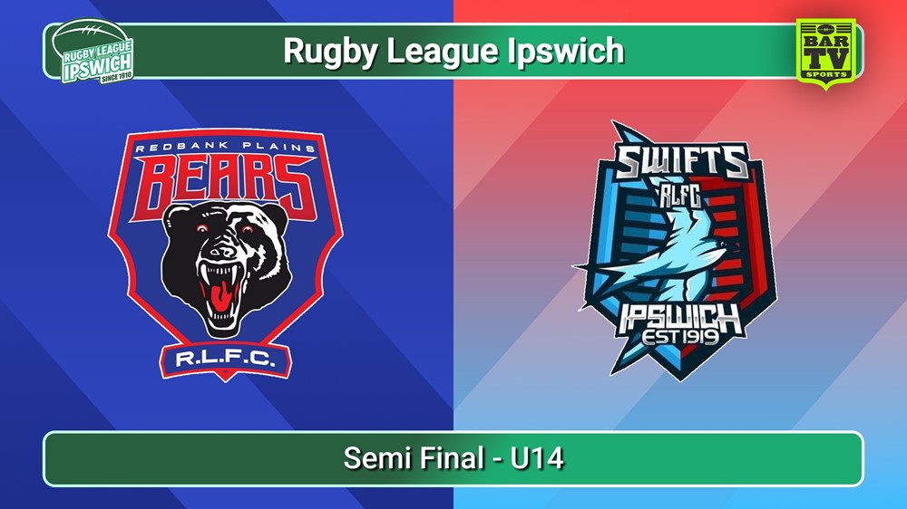 250830-video-Rugby League Ipswich Semi Final - U14 - Redbank Plains Juniors v Swifts Bluebirds Slate Image
