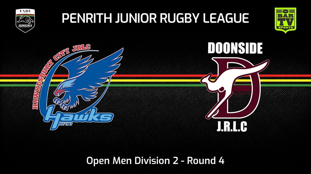 240505-video-Penrith & District Junior Rugby League Round 4 - Open Men Division 2 - Hawkesbury City v Doonside Slate Image