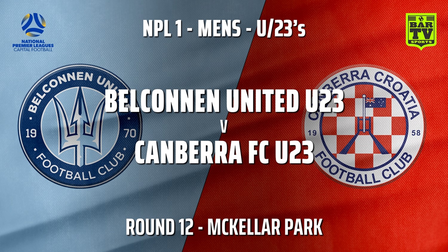 210703-Capital NPL U23 Round 12 - Belconnen United U23 v Canberra FC U23 Minigame Slate Image