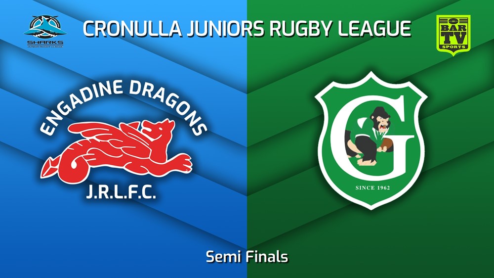 230819-Cronulla Juniors Semi Finals - U13 Gold - Engadine Dragons v Gymea Gorillas Minigame Slate Image